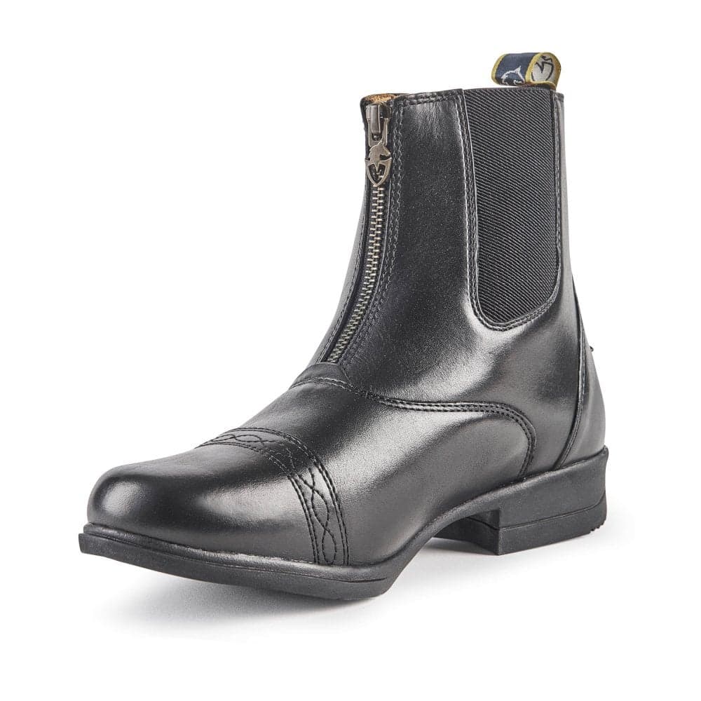 Shires Moretta Adults Rosetta Zip Paddock Boots - Black Size: UK10/EU4