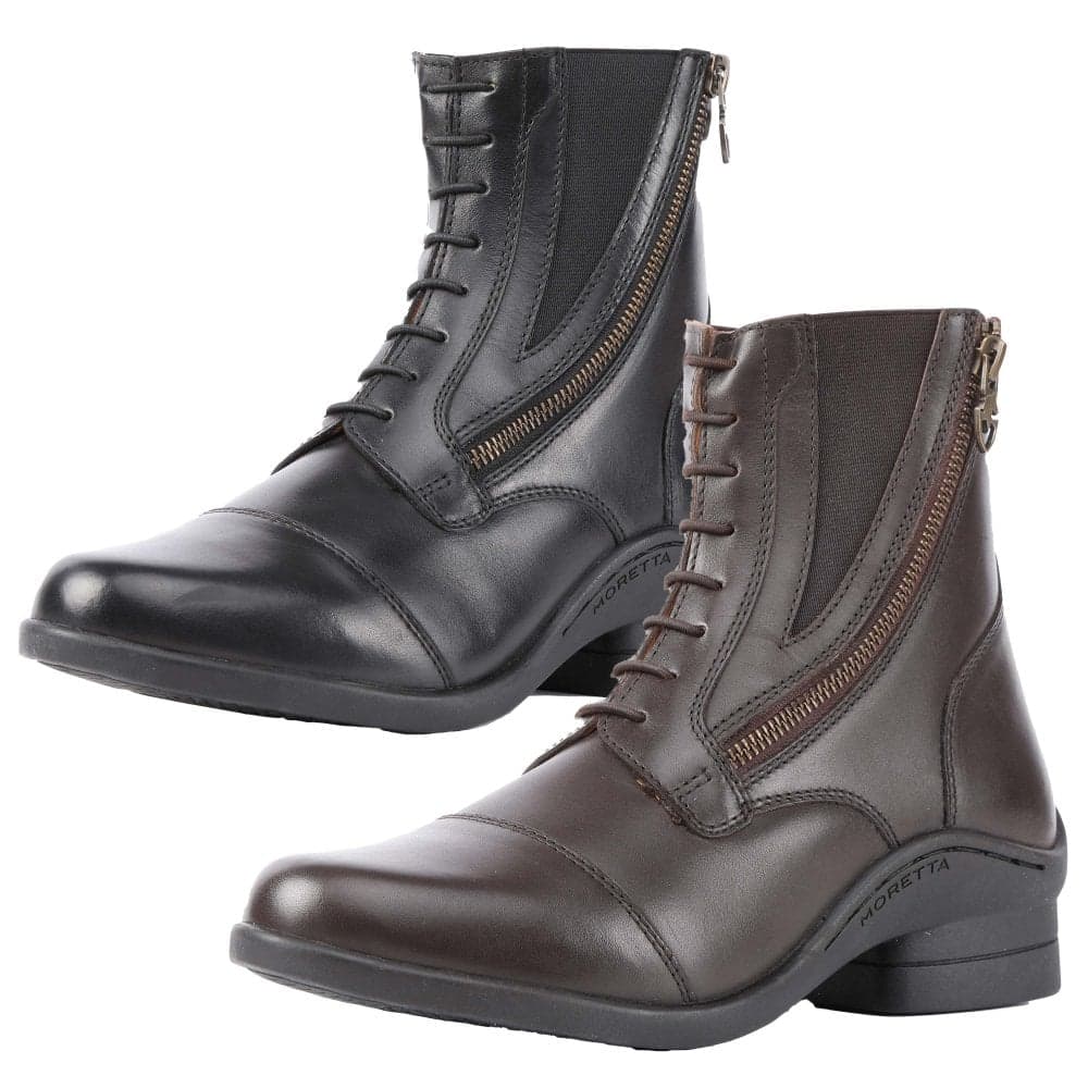 Shires Moretta Alessia Leather Paddock Boots Colour: Brown, Size: UK7/