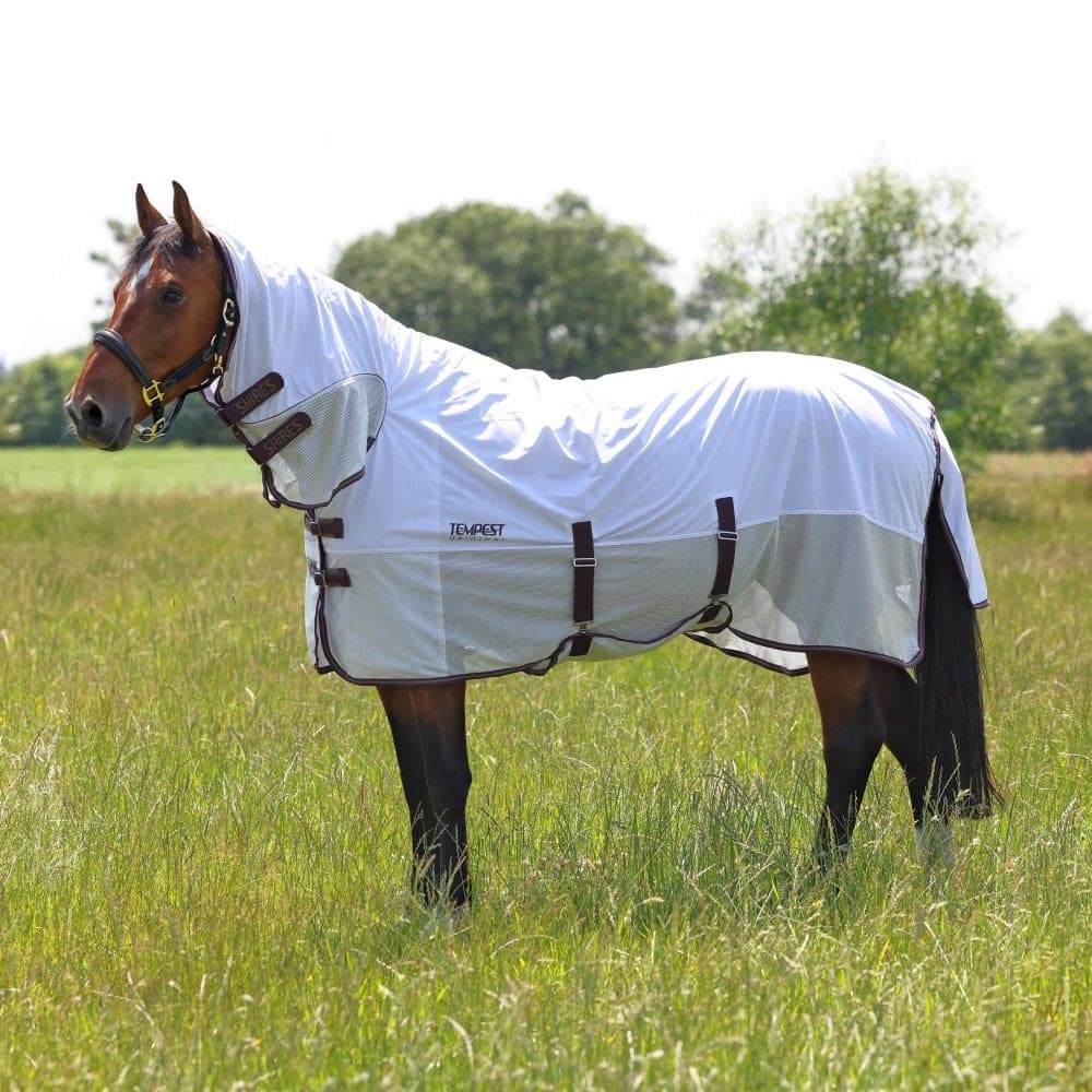 Shires Tempest Original Fly Mesh Combo Rug - White Size: 5ft0