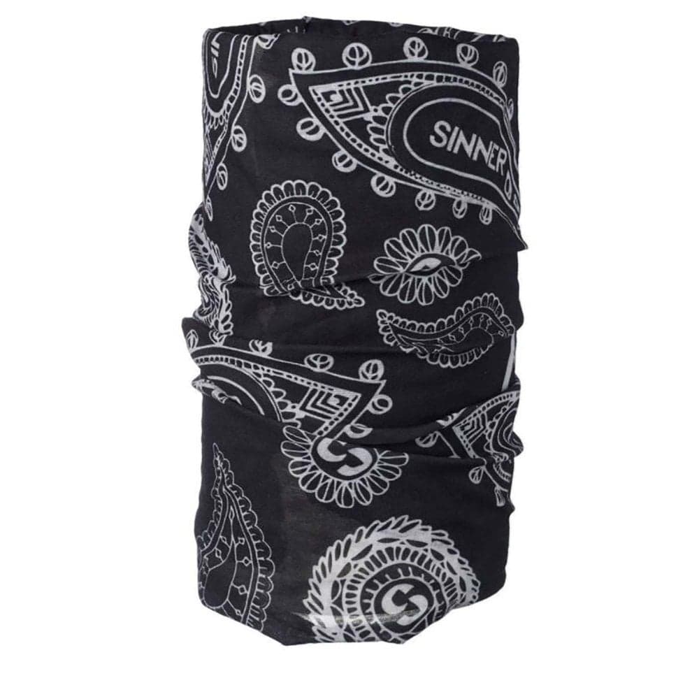 Sinner Bandana Neck Tube - Black Paisley