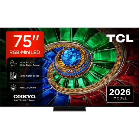 TCL 75RM7L-UK 75" 4K Ultra HD RGB MINI LED Google TV - Black