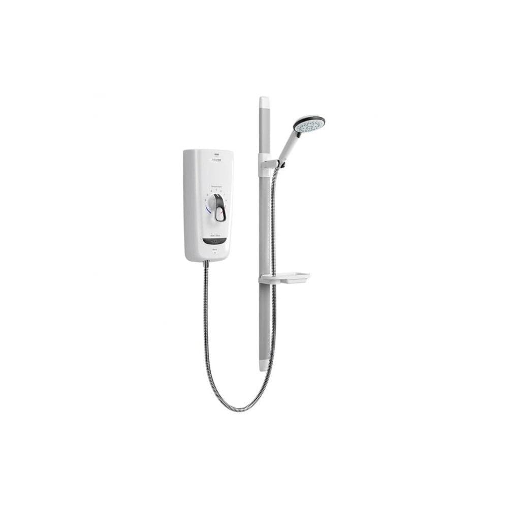 Mira Advance Flex Thermostatic Electric Shower - 9.8 kW - White/Chrome Power Output (W): 9.8 KW