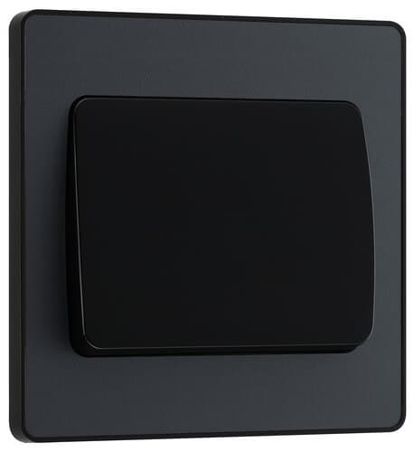 Nexus Metal Brushed Steel Single Switch 20A With Power Indicator NBS31-01