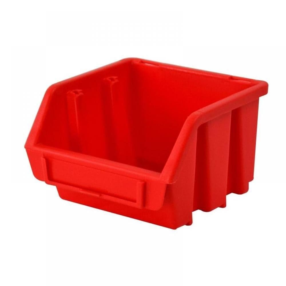 Faithfull Interlocking Storage Bin Size1 Red 116 X 112 X 75Mm