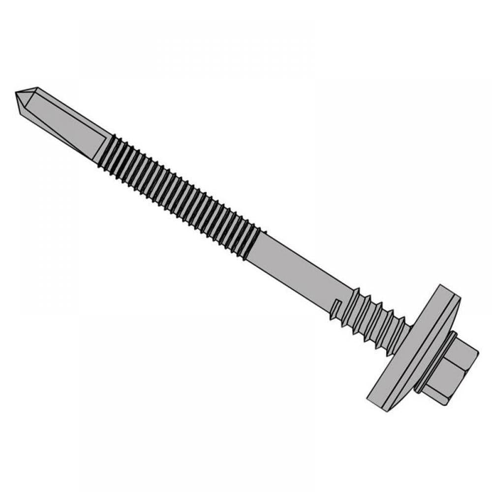 Forgefix TFHW16CPSD55150H Techfast Composite Panels To Steel Hex Screw No.5 Tip 5.5 X 150Mm Box 100