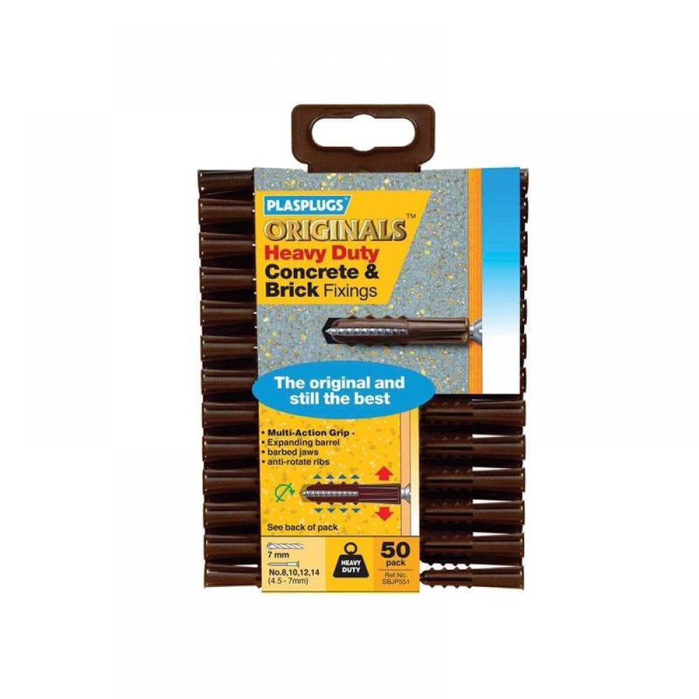 Plasplugs SBJP551CC Sbjp551 Originals™ Heavy-Duty Fixings (Pack 50)