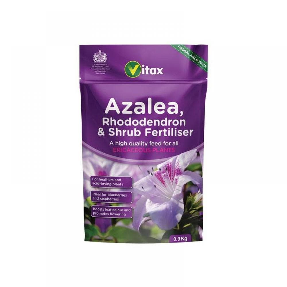 Vitax 6AZ901 Azalea Rhododendron & Shrub Fertilizer 0.9Kg Pouch