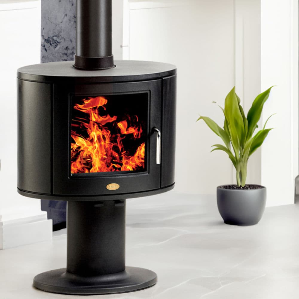 Clarke Dorchester 4.9kW Cast Iron Wood Burning Pedestal Stove