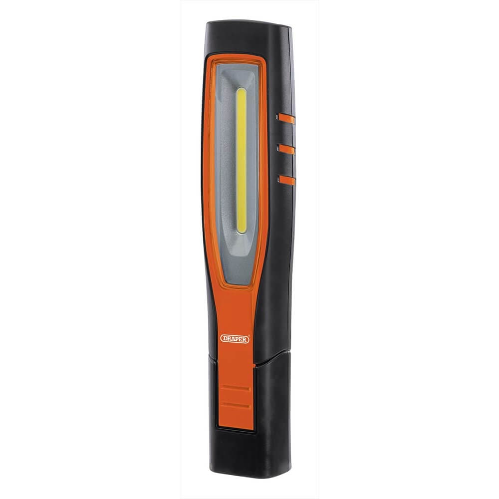 Draper 11761 Cob/Smd Led Rechargeable Inspection Lamp 7W 700 Lumens Orange each 1