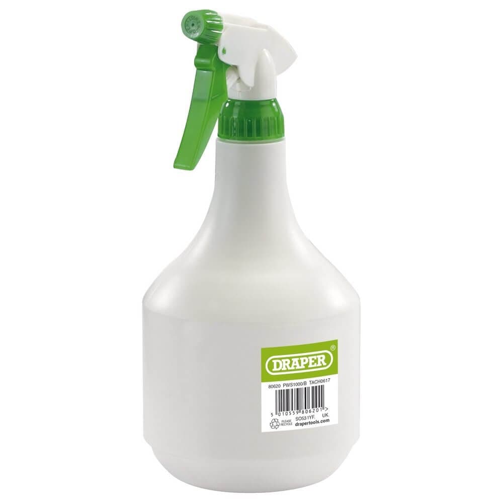 Draper 80620 Plastic Spray Bottle 1000Ml each