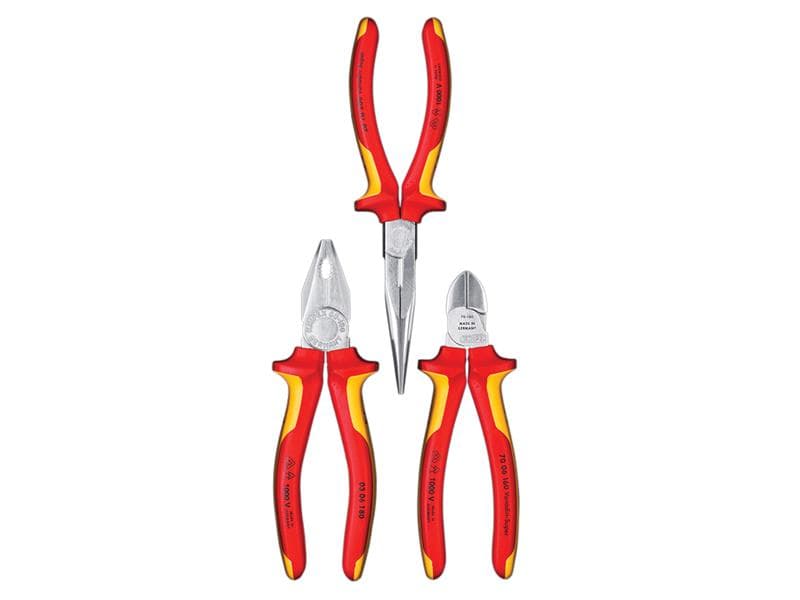 Knipex 00 20 12 Elektro Vde Pliers Set 3 Piece