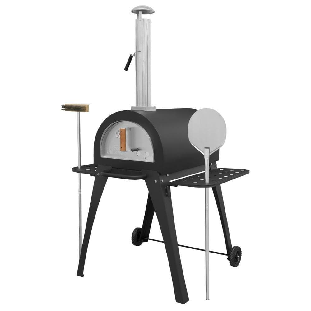 Sealey DG103 Dellonda Large Outdoor Wood-Fired Pizza Oven & Smoker With Side Shelves & Stand - Dg103