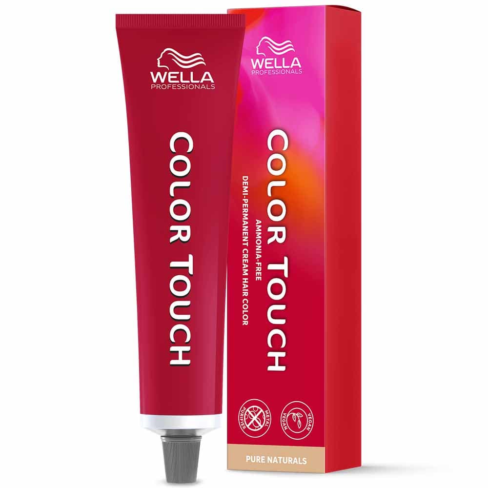 Wella Professionals Color Touch Demi-Permanent Hair Colour in 6/05 Dark Blonde Natural Mahogany, 60ml
