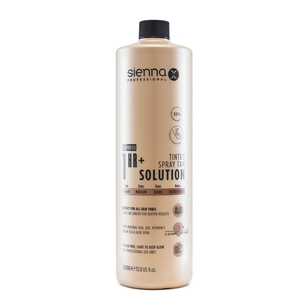 Sienna X 1 Hour Spray Solution 1 Litre in Tan, 1L