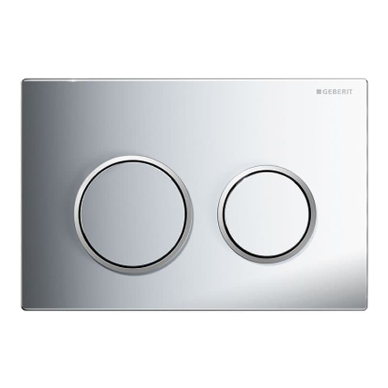 Geberit Omega20 Dual Flush Plate - Gloss/Matt Chrome (115.085.KH.1)
