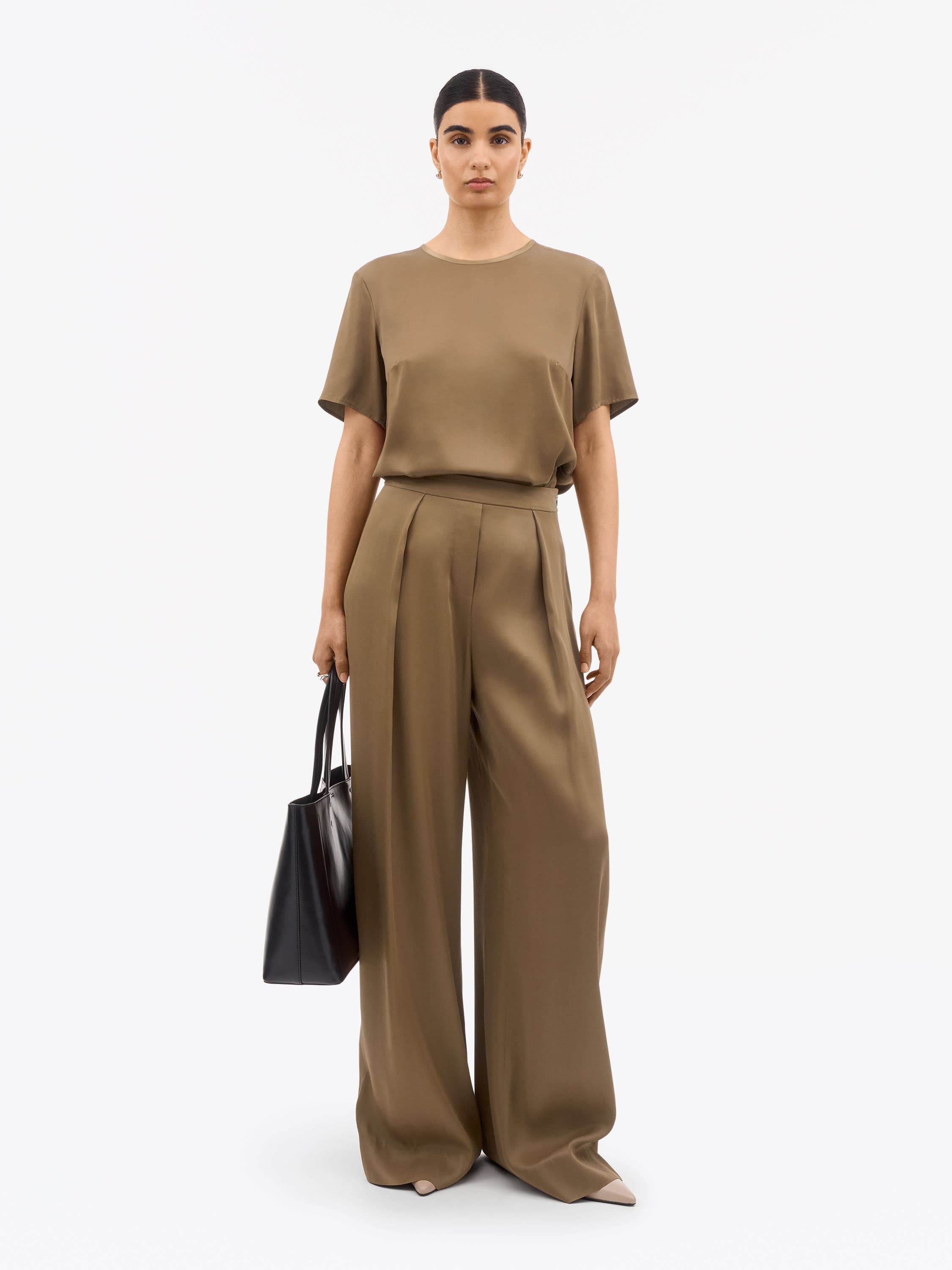 Cora Wide Viscose Trousers