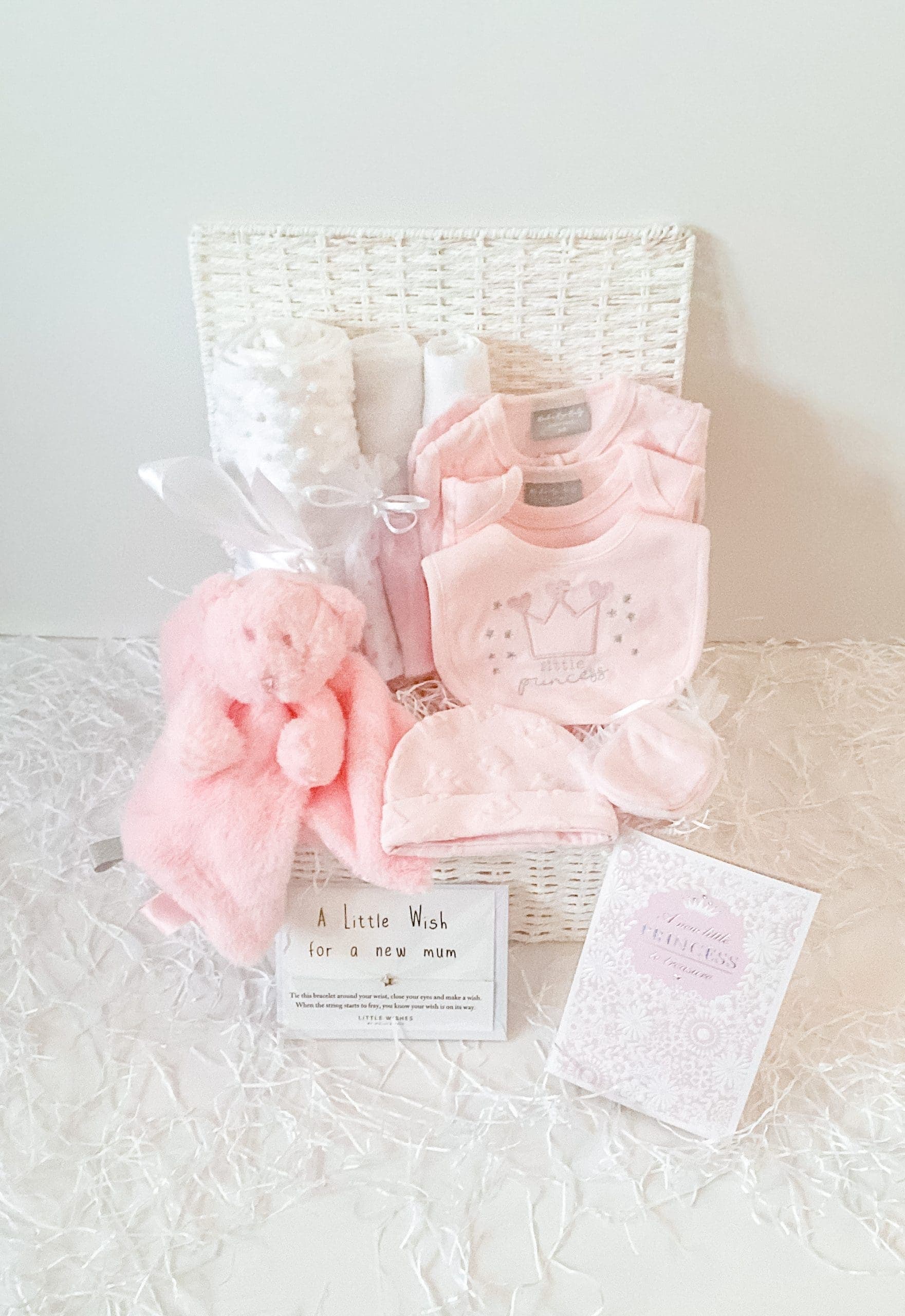 Luxury Princess Baby Girl Gift Hamper Basket 0-3 months