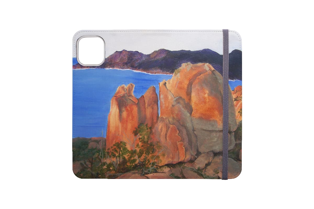 Mountainscape Illustrated iPhone Wallet Case IPhone 15