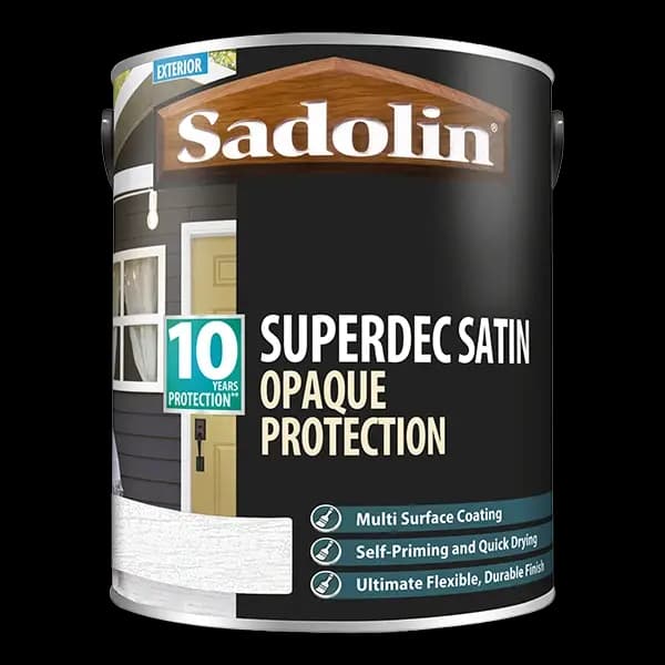 Sadolin Superdec Opaque Wood Protection, 5L, Burlesque B0710T, Multi-Surface Exterior Paint